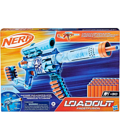 Nerf Loadout FrostFusion Blaster, 4 Interchangeable Attachment Accessories, 30 Nerf N1 Darts, Kids Toys & Gifts, Ages 8+