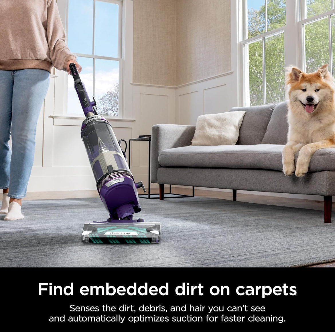 Shark POWER DETECT Upright Vacuum Cleaner with HEPA Filter, Heavy Duty Vacuum - NEW