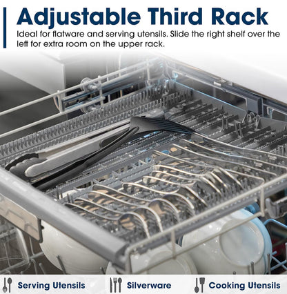 Sharp SDY6748SNS 24 in. Top Control Handle 47 dBA Dishwasher
Top Control, Handle, Third Rack, Auto Door Open