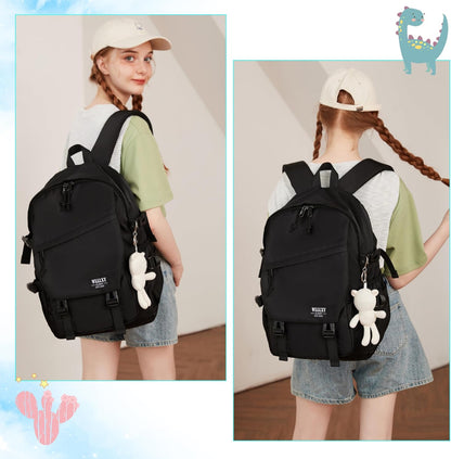 Laptop Backpack for Women, 15.6 Inch Work Laptop Bag Anti Theft Travel Backpacks Large School Bags Bookbag Casual Daypack Computer Bookbags for Teens Girls Students Black