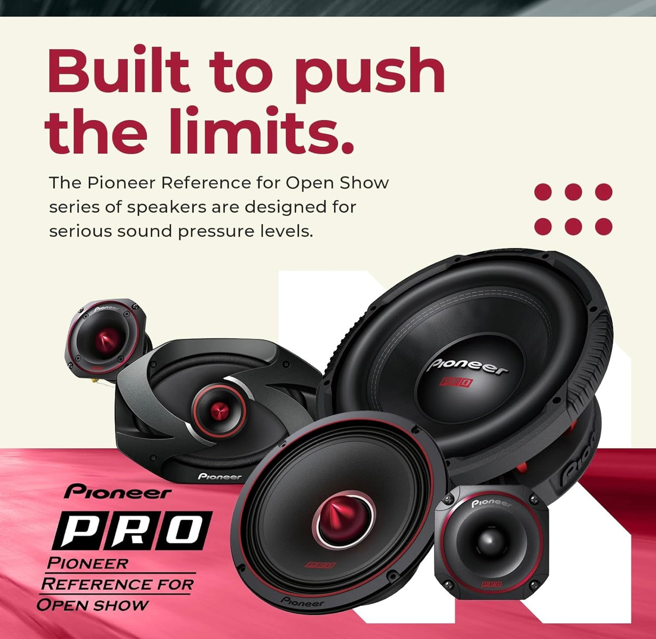 Pioneer TS-B351PRO, Car Audio Speakers, Full Range, Clear Sound Quality, Easy Installation and Enhanced Bass Response, 3-1/2” Speakers