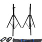 BUNDLE (2) Rockville SPGN128 12" 8-Ohm Passive 2400w DJ PA Speakers PACKAGED