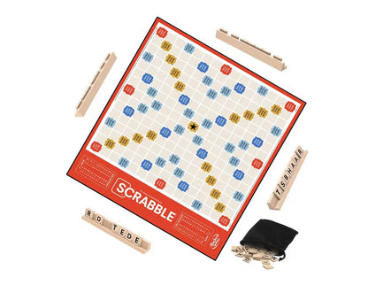 Hasbro Gaming Scrabble Board Game - Classic Word Games - The Classic Crossword Game