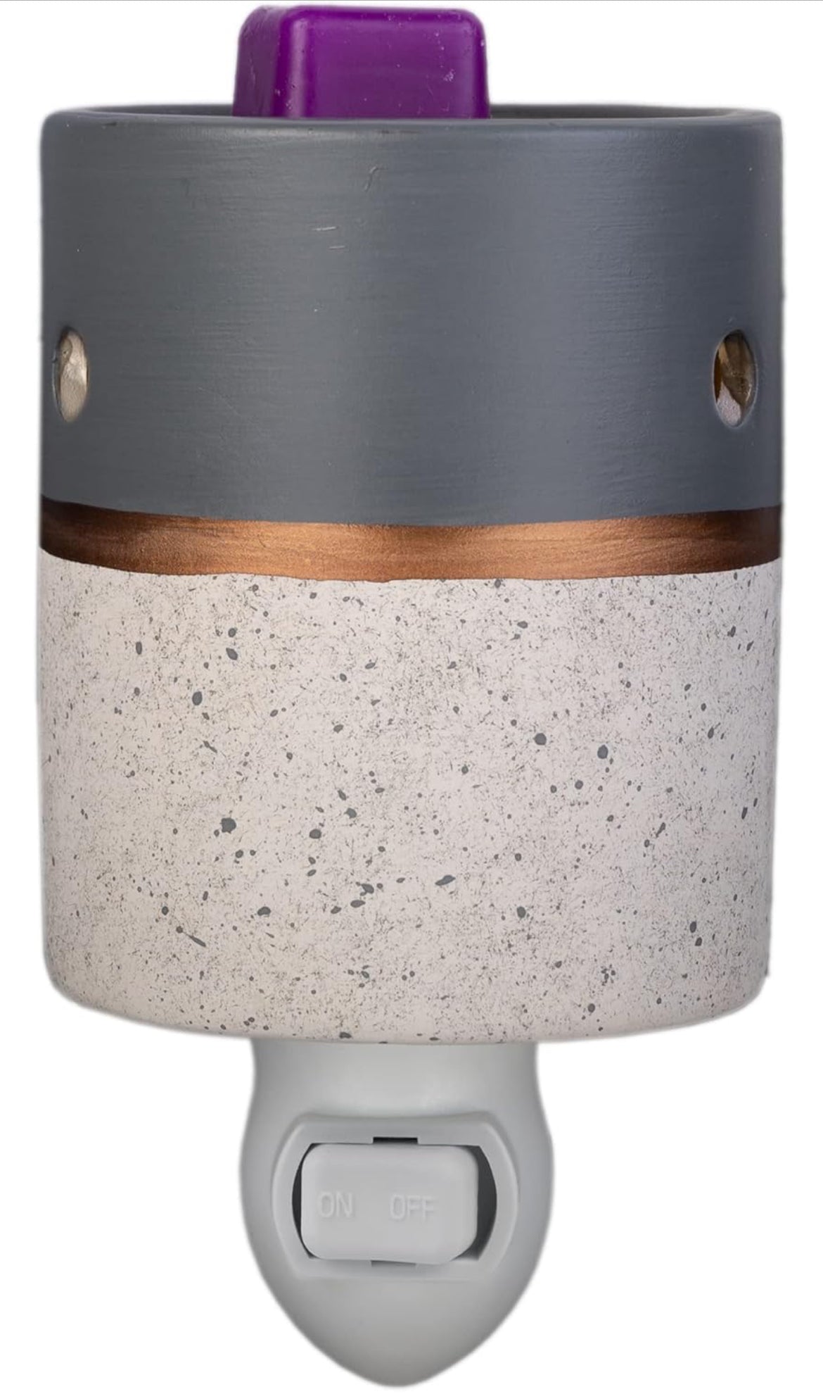 Scentsationals Accent Wax Warmer - Scented Wax Cube Melter - Electric Fragrance Plugin (Kiki Charcoal)