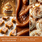Scentsationals Fall Wax Melts Home Sweet Home - Cinnamon Apples, Salted Caramel Butter Cream & Farmhouse Cookies, 10oz (24 Cubes)