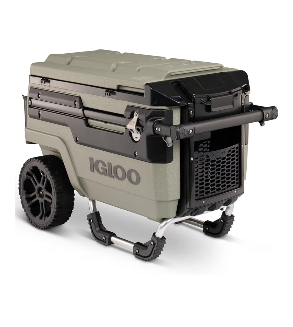 Heavy Duty Insulated Cooler Trailmate Journey 70qt Wheeled Cooler  - Insulated Hard Shell Ice Chest (Olive)