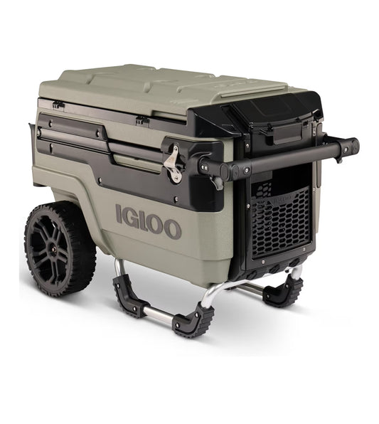 Heavy Duty Insulated Cooler Trailmate Journey 70qt Wheeled Cooler  - Insulated Hard Shell Ice Chest (Olive)