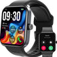 S4 One Smart Watch 1.78" Ultra-Clear Screen Call/Answer Fitness Tracker, Sleep Monitor IP68 Waterproof for iOS 11.0+ Android 9.0+ (Black)