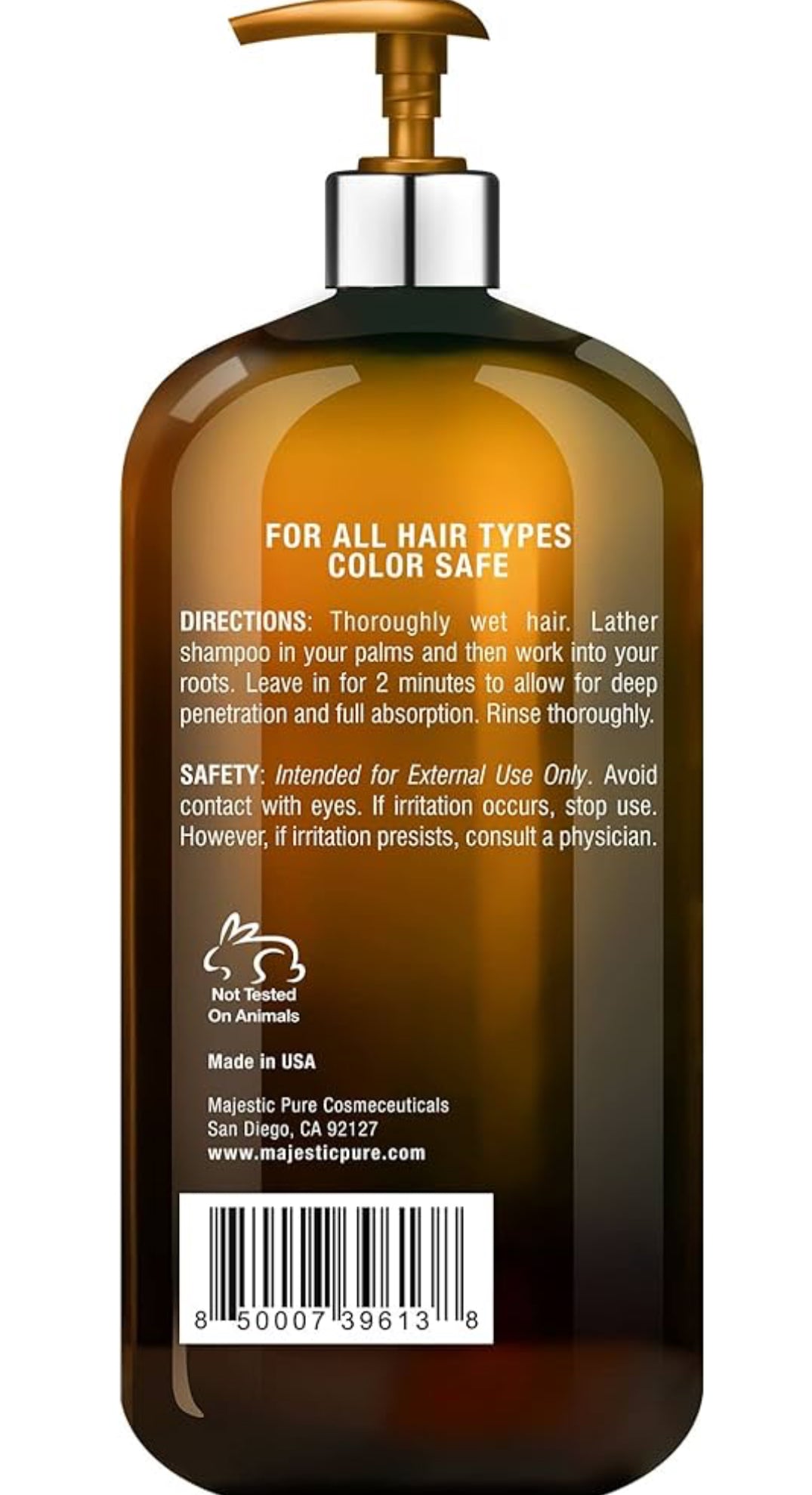 Pure Apple Cider Vinegar Shampoo - Restores Shine & Reduces Itchy Scalp, Dandruff & Frizz - Sulfate Free, for All Hair Types, Men and Women - 16 fl oz (Pack of 2)