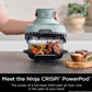 Ninja Crispi Air Fryer, Microwave, Freezer & Dishwasher Safe, Non Toxic Glass Portable Cooking System, 4 QT & 6 Cup - Green (FN101SG)