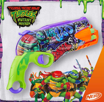 Nerf Teenage Mutant Ninja Turtles Blaster, 10 Elite Darts, Toy Foam Blasters, Ages 8 and Up