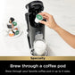 Ninja Coffee Maker Single Serve Brew with Coffee Pods & Grounds Compatible with K-Cup Coffee Pods - Black (PB051)