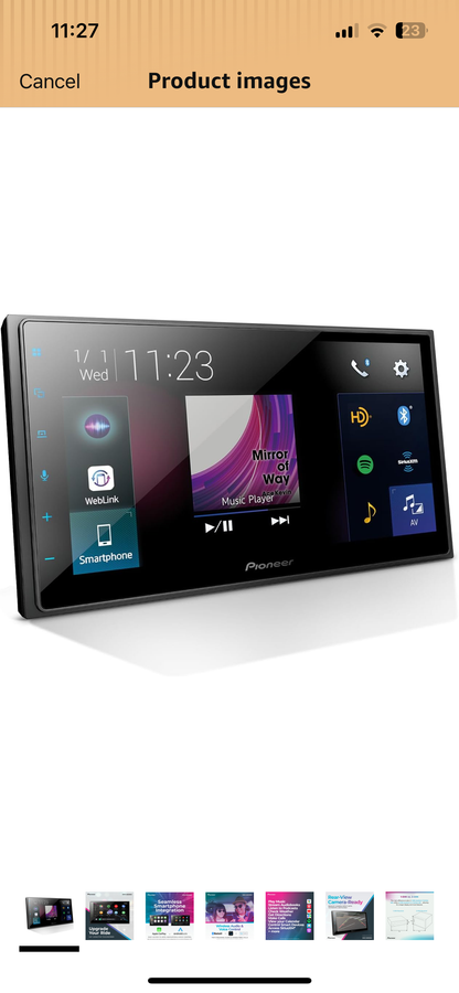 Pioneer DMH-2660NEX 6.8" Capacitive Touchscreen Double Din Car Stereo
Digital Multimedia Receiver, Wired Apple CarPlay & Android Auto, Amazon Alexa, Bluetooth, Backup Cam, HD Radio, Hi-Volt RCA