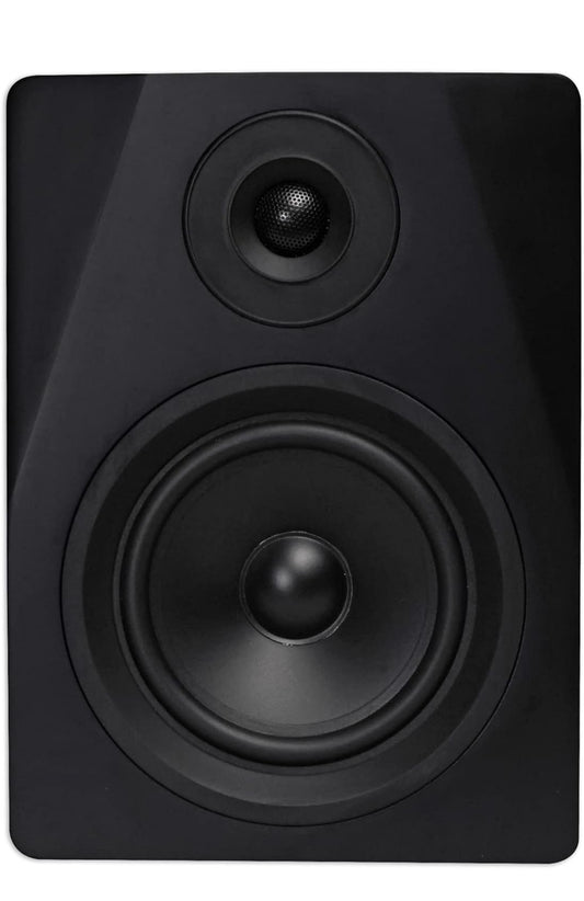Rockville 2 DPM5B 5.25" 300w Dubbele Aktiewe Studio Monitors+Staanders+Pads+Oorfone BUNDEL