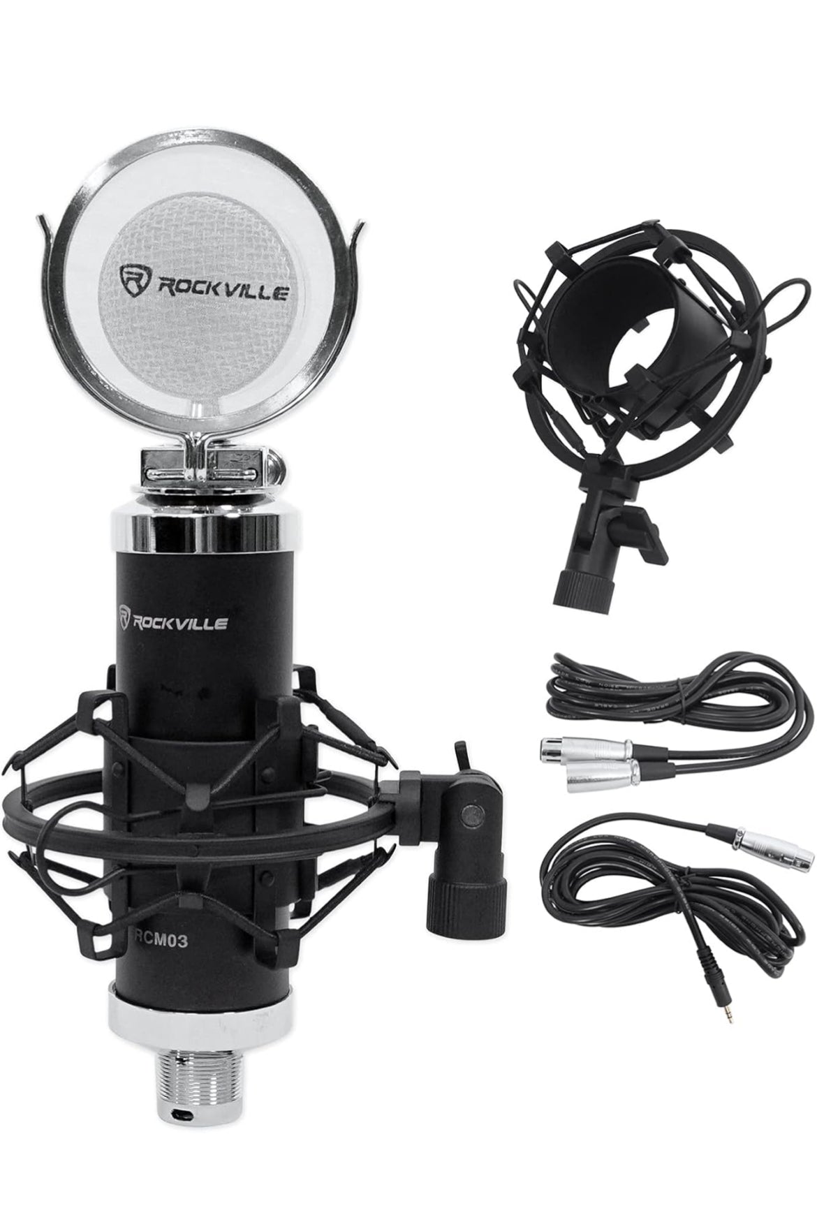Rockville Apm6c 6.5" 2-Way 350W Active/Powered USB Studio Monitor Speakers Pair