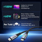 INIU USBC Cable 3.3ft, Black iPhone Cord USB C for iPhone 16 15 Plus, Samsung Galaxy S23 S22 Note 20 Google Pixel 8 7 Laptops and More.