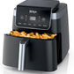 Ninja Air Fryer Pro XL 6-in-1 with 6.5 QT Capacity, Max Crisp, Air Fry, Air Roast, Bake, Reheat, Dehydrate, Max Crisp Technology with 450F, Nonstick Basket & Crisper Plate, Grey, AF181