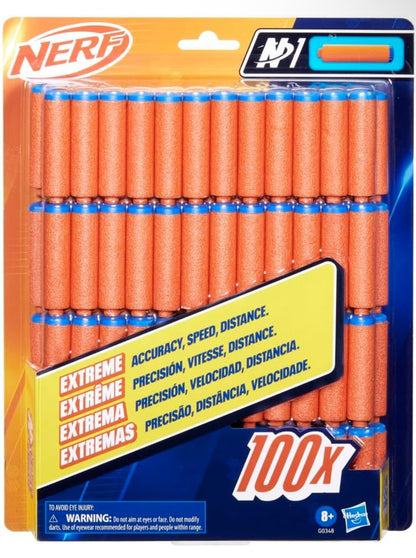 Nerf N Series N1 Darts, Includes 100 Darts, Compatible Only with Nerf N Series Blasters, Outdoor Games, Ages 8+