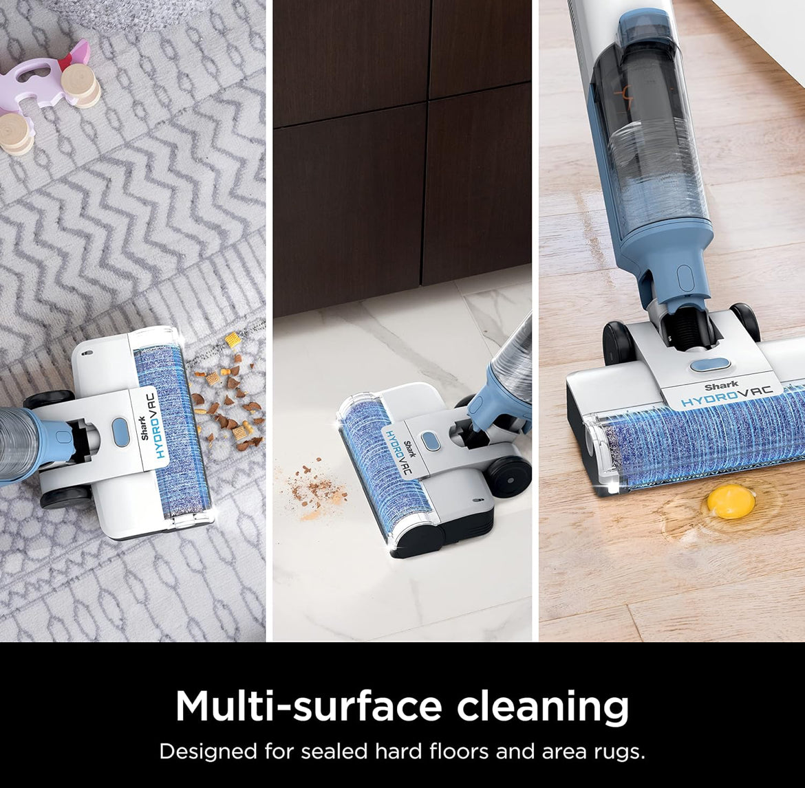 Shark HydroVac 2-Pack Antimicrobial Brushroll for All Sealed Hard Floors and Area Rugs - Purple