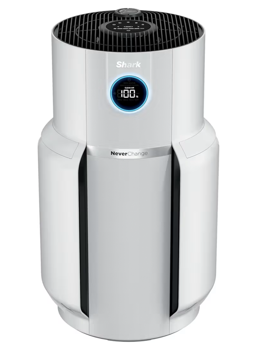 Shark Air Purifier for Home HEPA Air Filter Powerful Multi-Room Purification- WHITE
