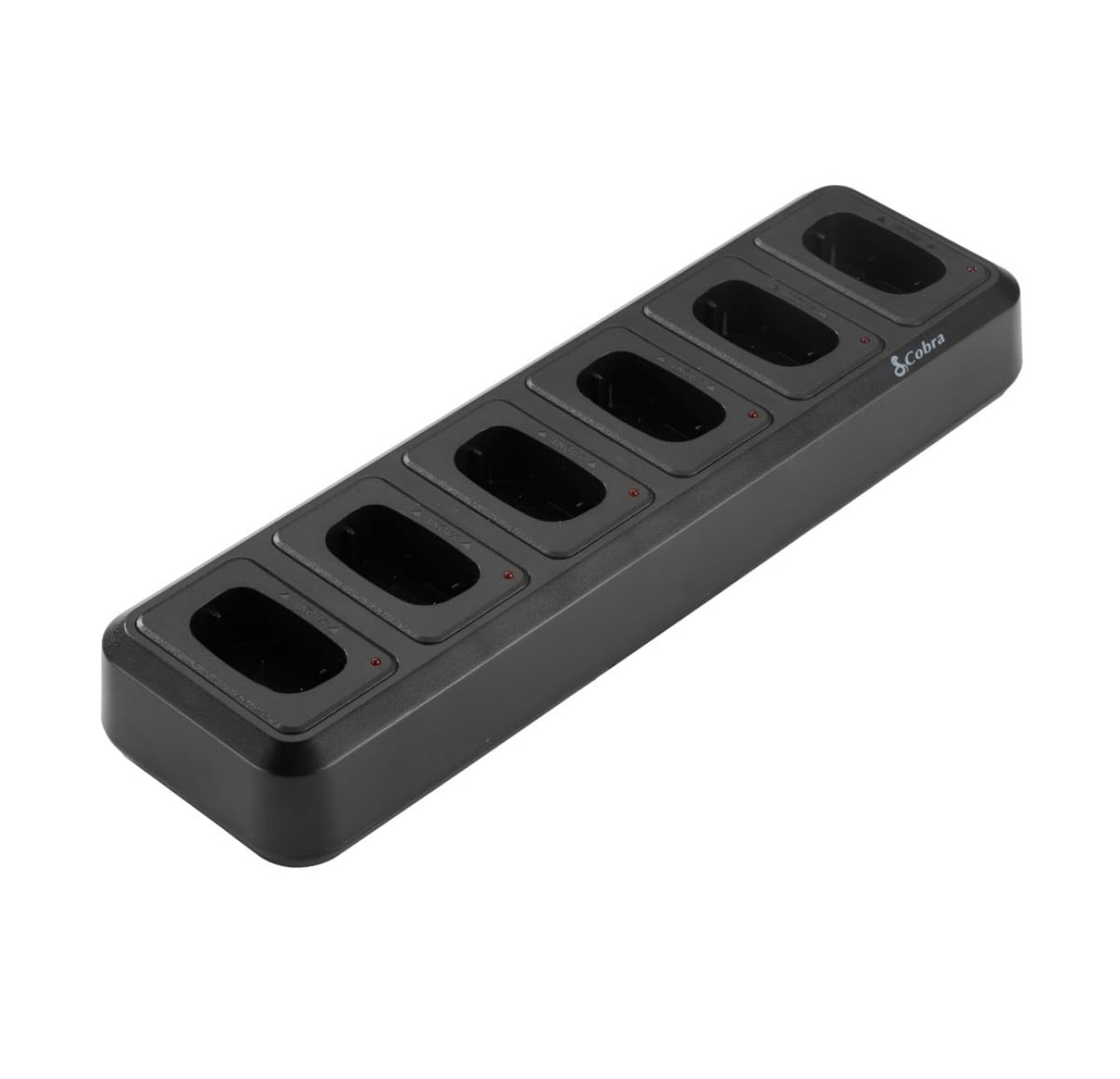 Cobra PX Professionele Tweerigtingradio 6-rigting-laaistasie met USB-laaikabel - Draagbare tafelbladlaaier, versoenbaar met PX650 Besigheidsmodelle