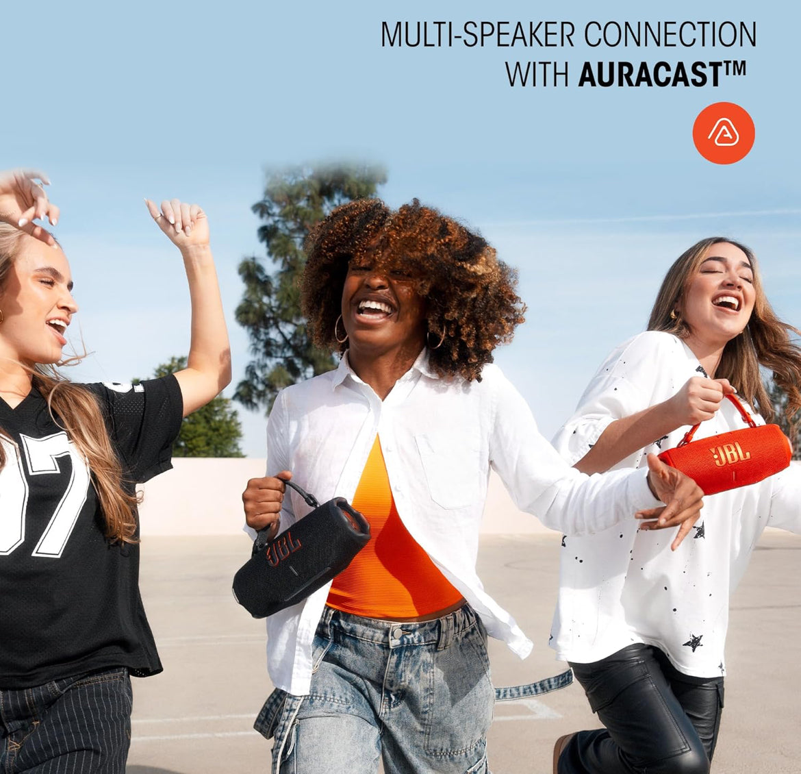 JBL Charge 6 - Portable Waterproof & Drop-Proof Bluetooth Speaker with a Sturdy/Removable Carrying Strap (Red)