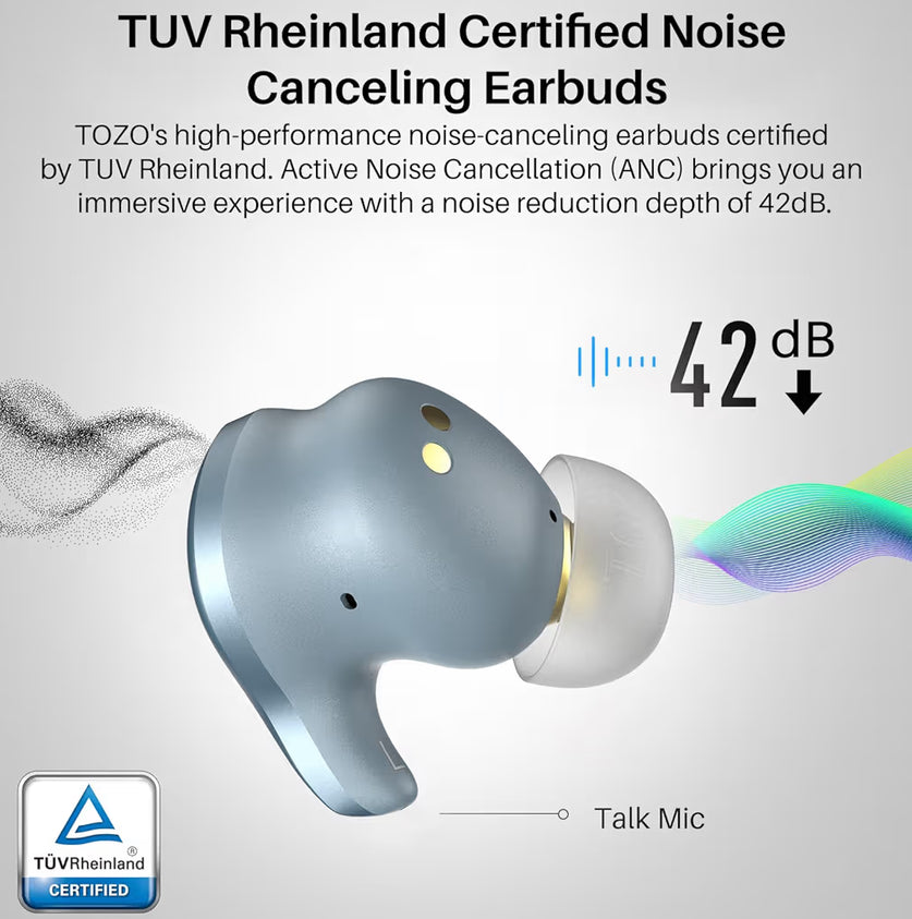 Golden X1 Wireless Earbuds Balanced Armature Driver and Hybrid Dynamic OrigX Pro, LDAC & Hi-Res Audio Wireless, Noise Cancellation - Blue