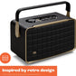 JBL Authentics 300 - Retro Style Wireless Bluetooth/WiFi Home Speaker, Built in Battery (4800mAh) - (Black/Gold)