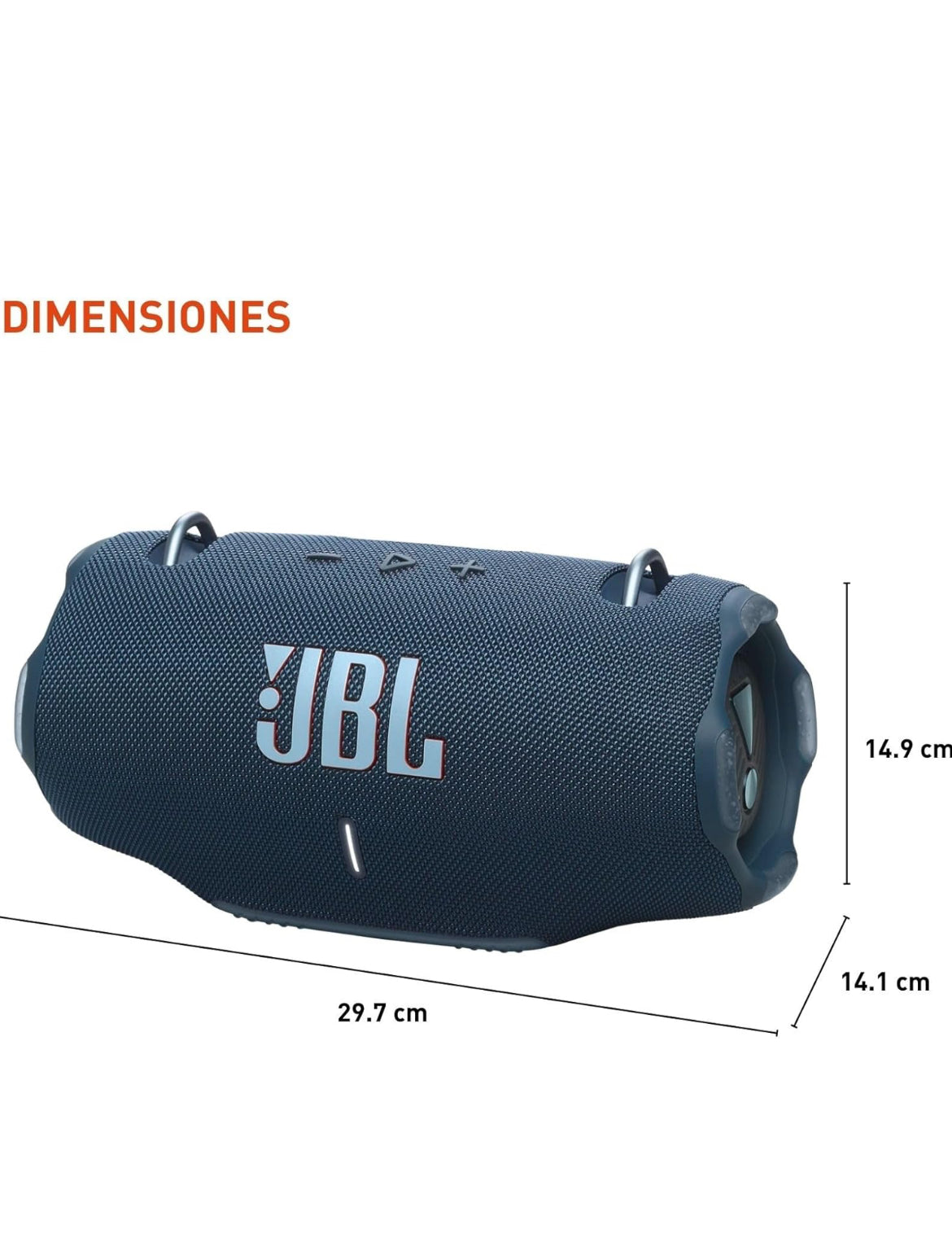 JBL Xtreme 4 - Portable Bluetooth Speaker, Powerful Sound and Deep Bass, IP67 Waterproof, 24 Hours of Playtime, Powerbank, PartyBoost for Multi-Speaker Pairing (Blue)