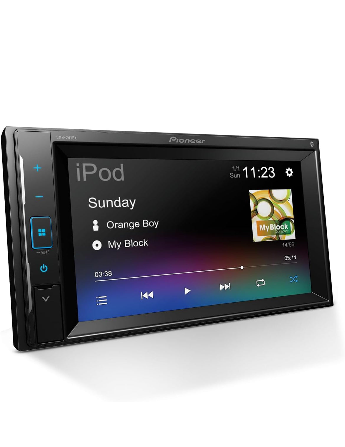 Pioneer 6.2" Resistive Touchscreen Double Din Car StereoDigital Multimedia Receiver, Bluetooth, Backup Camera, AM/FM Radio, FLAC, USB, Short Chassis, 13-Band EQ, 50W x 4 Output