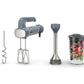 Ninja CI105BRN Foodi Power Mixer System, 750-Peak-Watt Immersion Blender and Hand Mixer - Sea Salt Gray