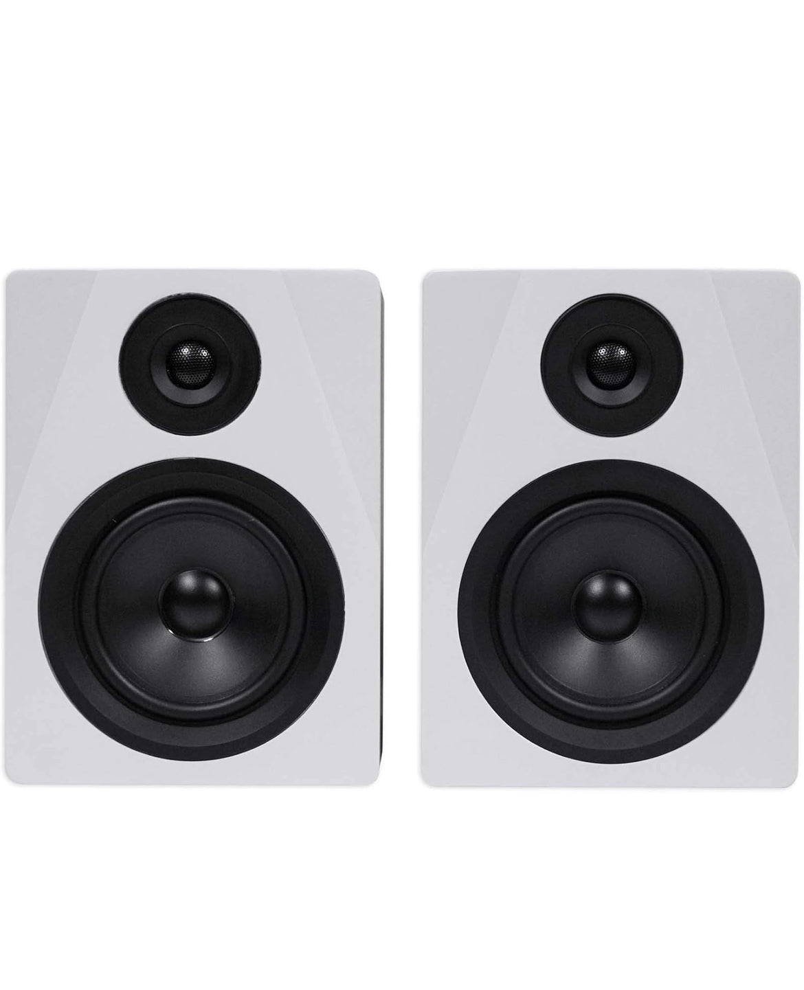 Rockville Pair APM5W 5.25" 2-Way 250W Powered USB Studio Monitors+Stands+Pads