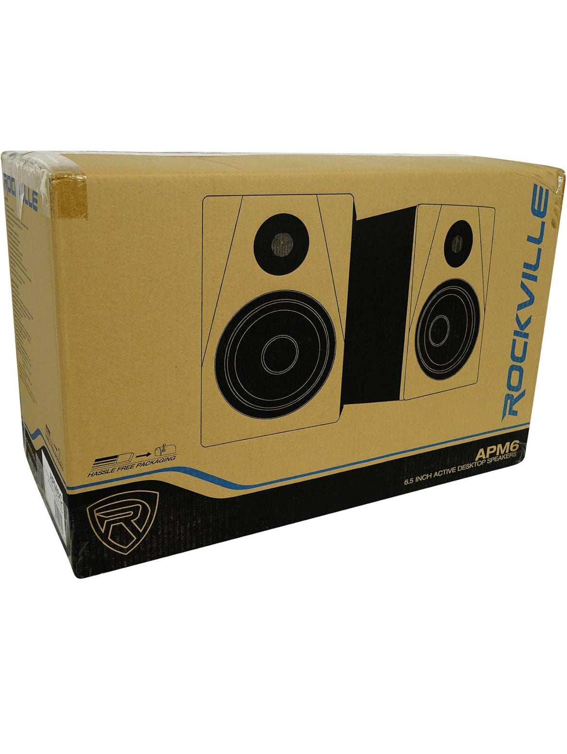 Rockville Pair APM6C 6.5" 2-Way 350 Watt Powered USB Studio Monitors+Stands+Pads