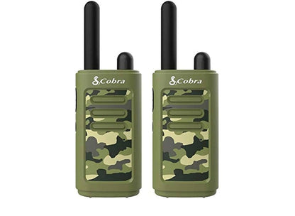 Cobra HE150 Kindervriendelike Walkie Talkies – 25 km Reikafstand, 2 Kanale Tweeradio Stel – Groen, (2-pak)