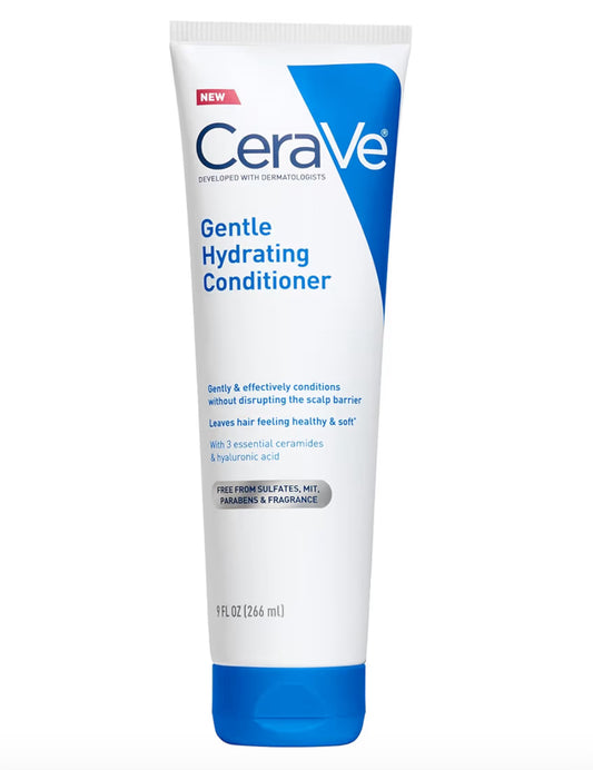 CeraVe Gentle Hydrating Conditioner, Haarkondisioneerder Sulfaatvry en Kleurveilig - Bevogtigende Kondisioneerder Vir Alle Haar- en Kopveltipes