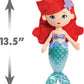 Disney Princess So Sweet Princess Ariel, 13.5-Inch Plush with Red Hair, The Little Mermaid, Kids Toys for Ages 3 Up by Just Play