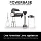 Ninja Hand Mixer, Immersion Blender, Foodi Power Mixer System, 750-Peak-Watt Handheld Emulsion Blender & Electric Hand Mixer Combo - Black CI101