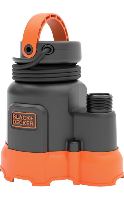 Black+Decker 1/4 HP Dompel-water/nuts-pomp, Pomp tot 2300 GPH