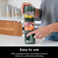 Ninja BC151EM Blast Portable Blender, Cordless, 18oz. Vessel, Personal Blender BPA Free, Leakproof-Lid & Sip Spout, USB-C Rechargeable, Dishwasher Safe Parts - Forest Green
