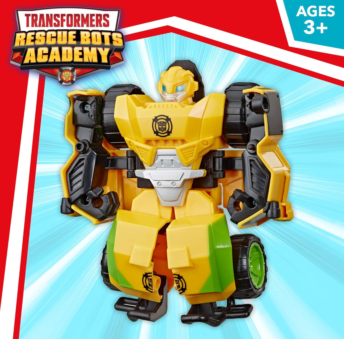 Transformers Playskool Heroes Rescue Bots Academy Road Rescue Team Trailer 4-Pack Converting Toy