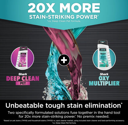 Shark StainStriker HairPro Draagbare Mat-, Stoffering- & Matte Skoonmaker - Blougroen