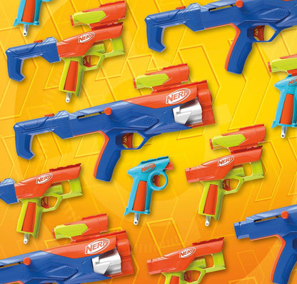 Nerf N Series Gear Up Pack, 3X Blasters, 18 Nerf N1 Darts, Kids Gifts, Outdoor Games, Ages 8+