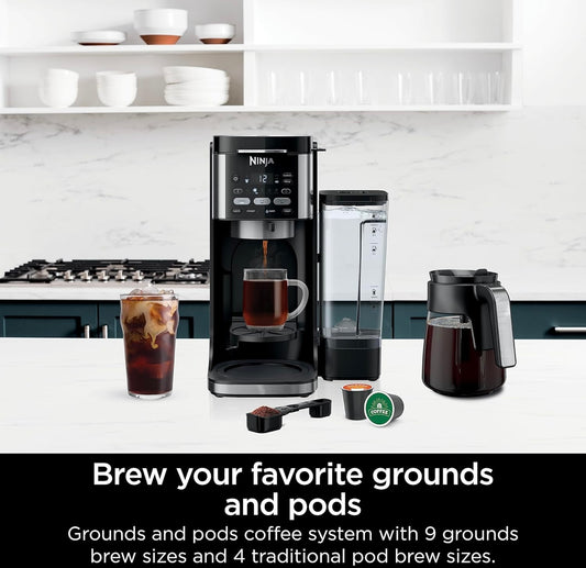 Ninja Drip Koffiemaker DualBrew Pro Warm & Yskoue Koffiemasjien – Swart (CFP101)