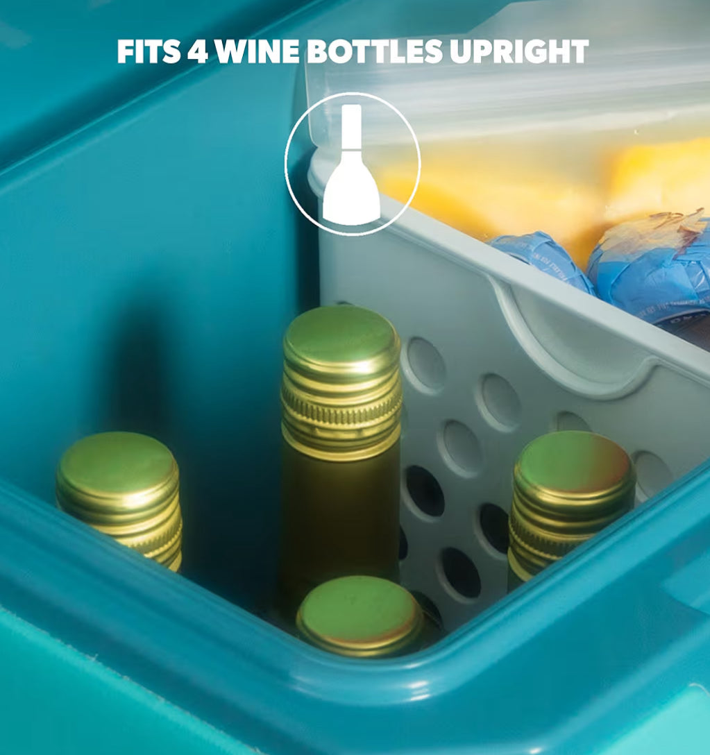 Igloo Tag Along 360 Spinner Cooler | 20 Quart Rolling Ice Chest - (Teal)