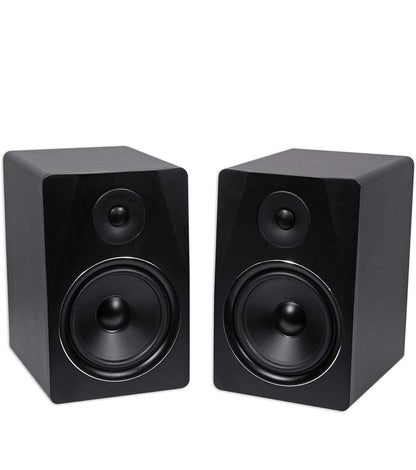 Rockville 2 APM8B 8" 500W Aktiewe Ateljeemonitors+Stande+Kussings en Oorfone