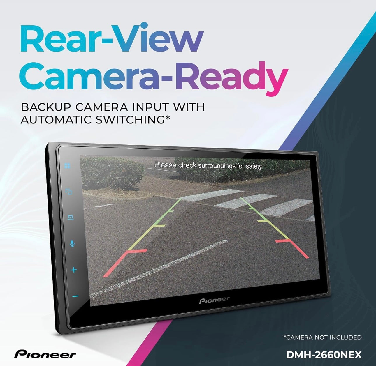 Pioneer DMH NEX Digitale Multimedia-ontvanger, met Apple CarPlay, Android Auto, Amazon Alexa Bluetooth en Agteruitry-kamera-versoenbaarheid, 6.8” Kapasitiewe Raakskerm