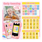 Kids Smart Phone Learning Educational Toy Pretend Play Phones with Educational Games