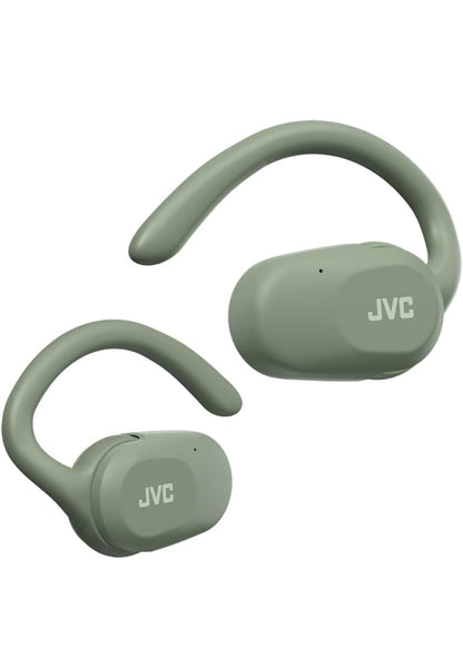 JVC-oorfone oopoor ware draadlose koptelefoon met spilbewegingmeganisme, 16mm groot drywersklank, enkeloor gebruik, BT 5.4, lang batterylewe (tot 26 uur) - HANP40TG (Groen)