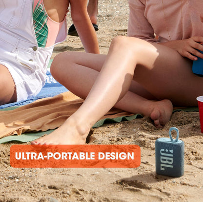 JBL Go 3 - Draagbare Mini Bluetooth Luidspreker P67 Waterdig en Stofdig - (Blou)