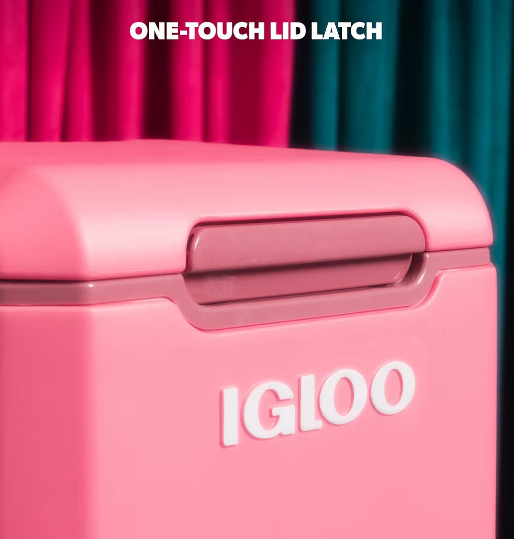 Igloo Tag Along 360 Spinner Cooler | 20 Quart Rolling Ice Chest - (Pink)